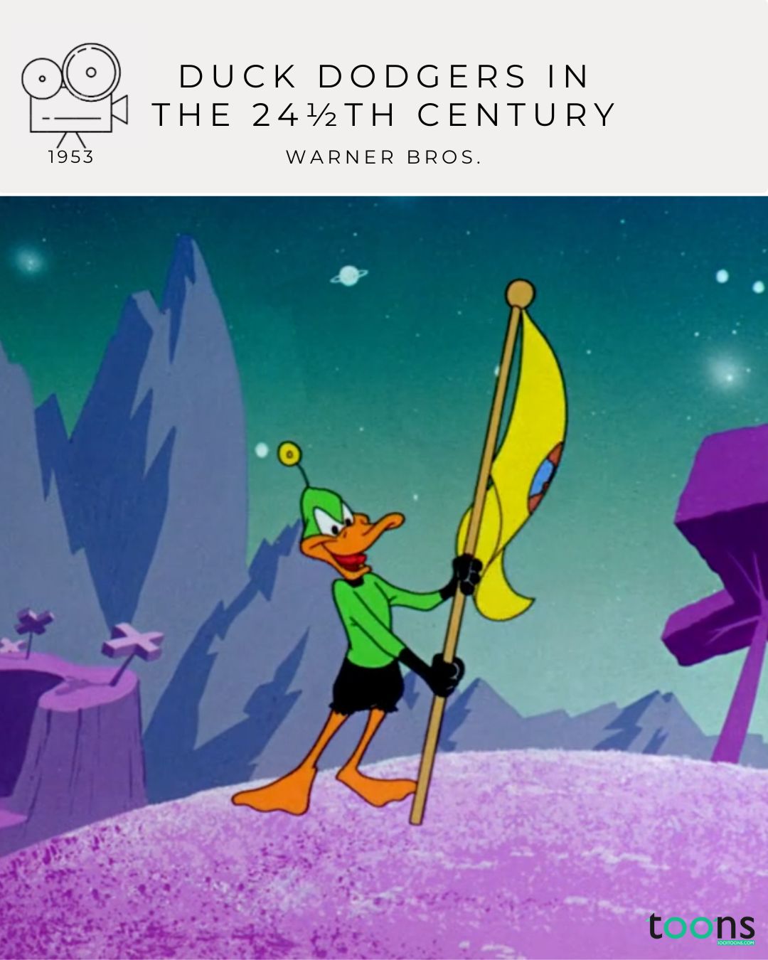 Explore Chuck Jones' Duck Dodgers in the 24½th Century (1953), a hilarious sci-fi parody featuring Daffy Duck, Porky Pig, and Marvin the Martian. A classic blend of satire, space-age fun, and Looney Tunes genius.