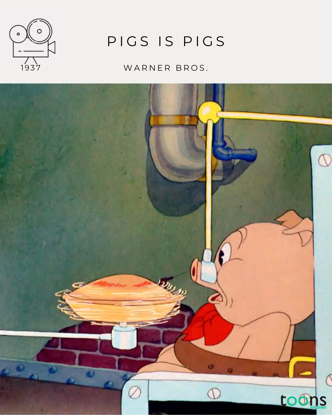 Discover Pigs Is Pigs (1937), a Warner Bros. Merrie Melodies short directed by Friz Freleng. A colorful, musical comedy about greed, timing, and cartoon karma — marking an early step toward Looney Tunes’ Golden Age.